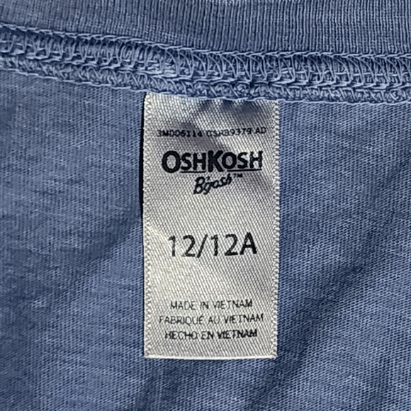 OshKosh B'gosh Classic Blue Henley Shirt - Picture 3 of 5